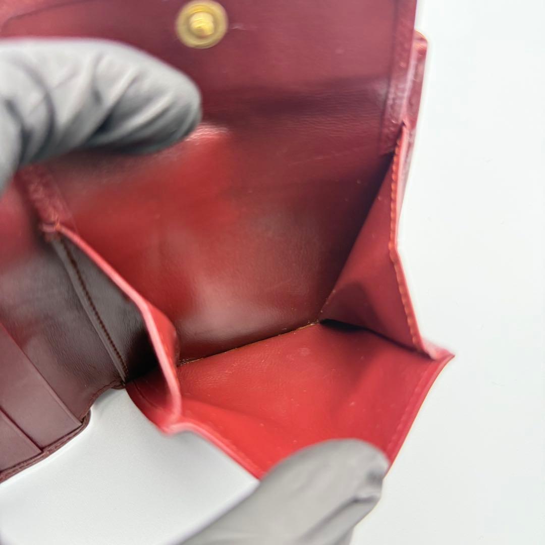 ✨美品✨カルティエ マストライン レザー 二つ折り財布 レディース カード付