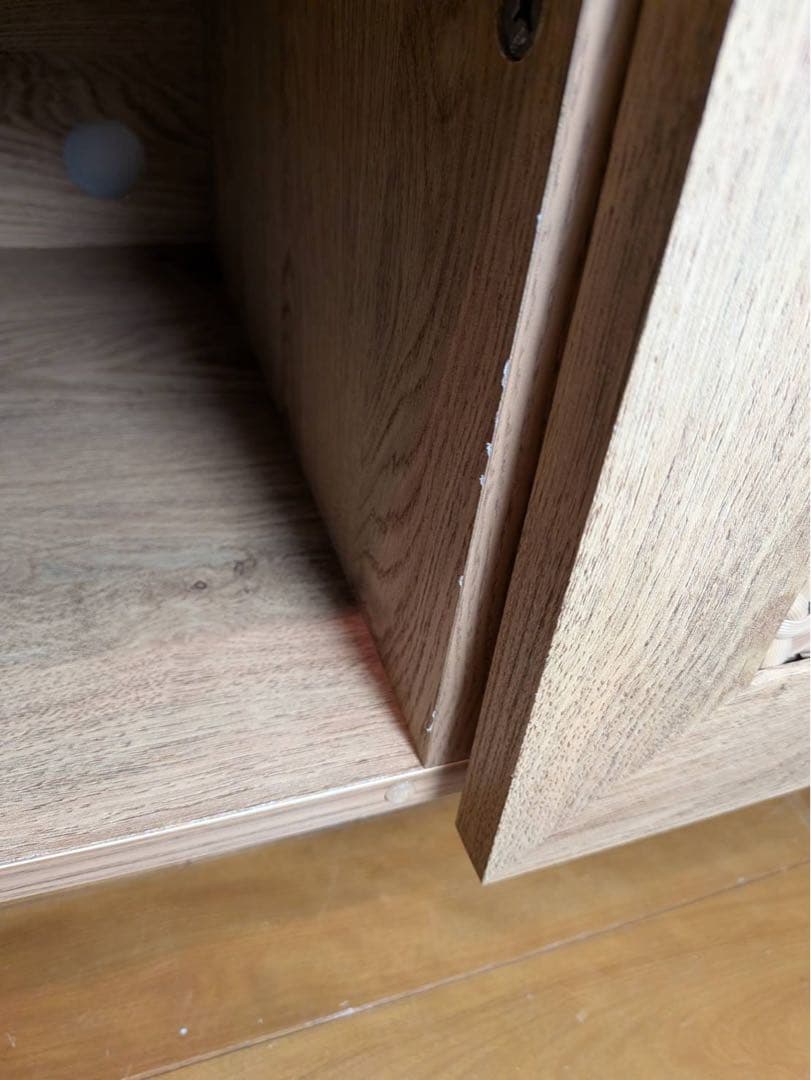 ■送料込■LOWYA ラタン調 木製テレビボード 机TV台 ラックローデスク収納