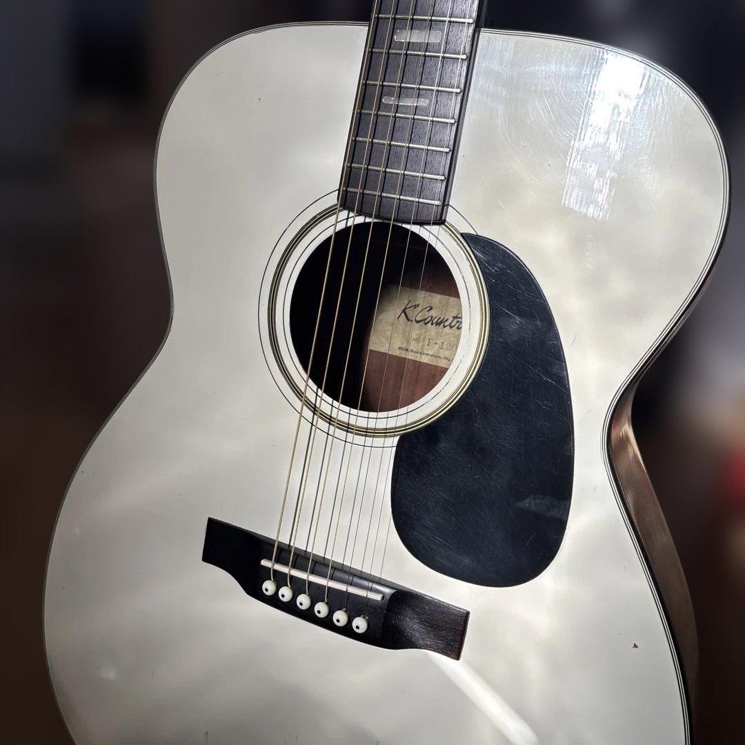 ジャパンビンテージK Countryギター 希少な白(ケース付き)