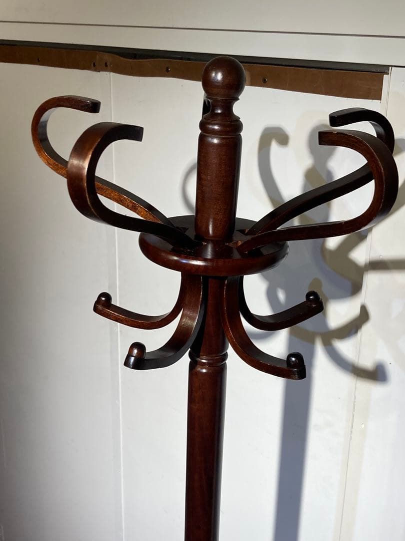 希少 ポールハンガー コロニアル ウッド UCHIDA ウチダ コードスタンド