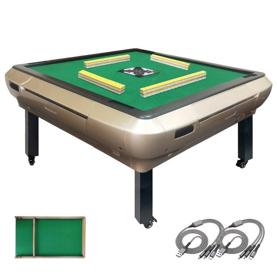 全自動麻雀卓 座卓 28mm 麻雀卓 全自動 折りたたみ 家庭用 ゴールド