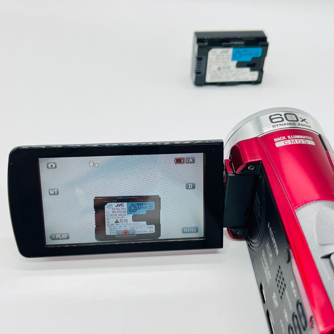 ★極美品★　GZ-E770-R JVC エブリオ ビデオカメラ レッド