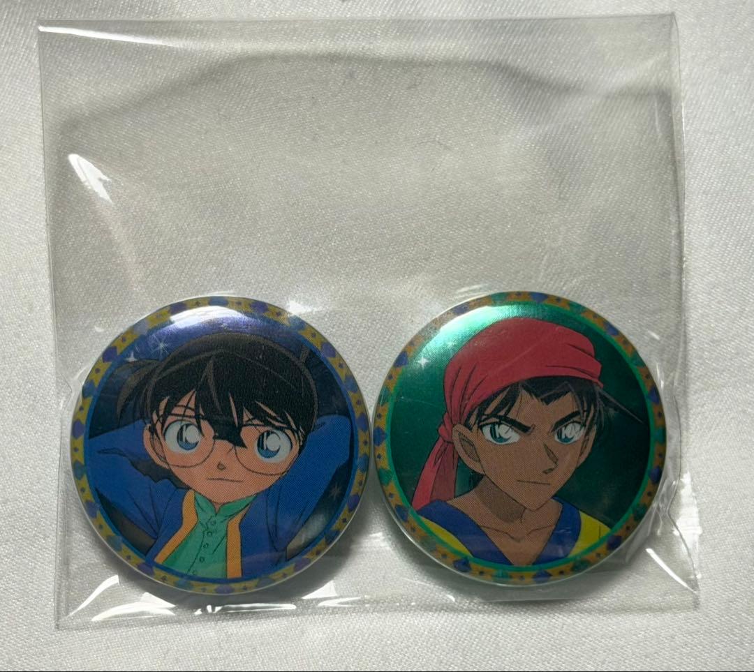 名探偵コナン アラビアン 缶バッジ 江戸川コナン 服部平次