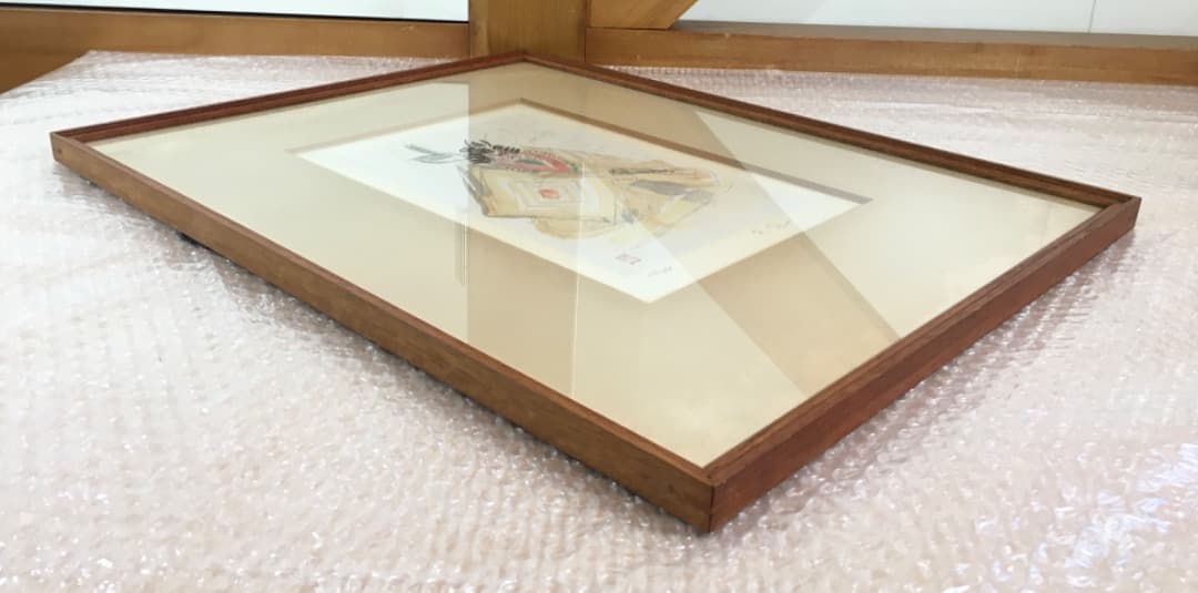 ○梅原龍三郎「暫の図」リトグラフ 版画 サイン 歌舞伎 鎌倉権五郎 市川團十郎