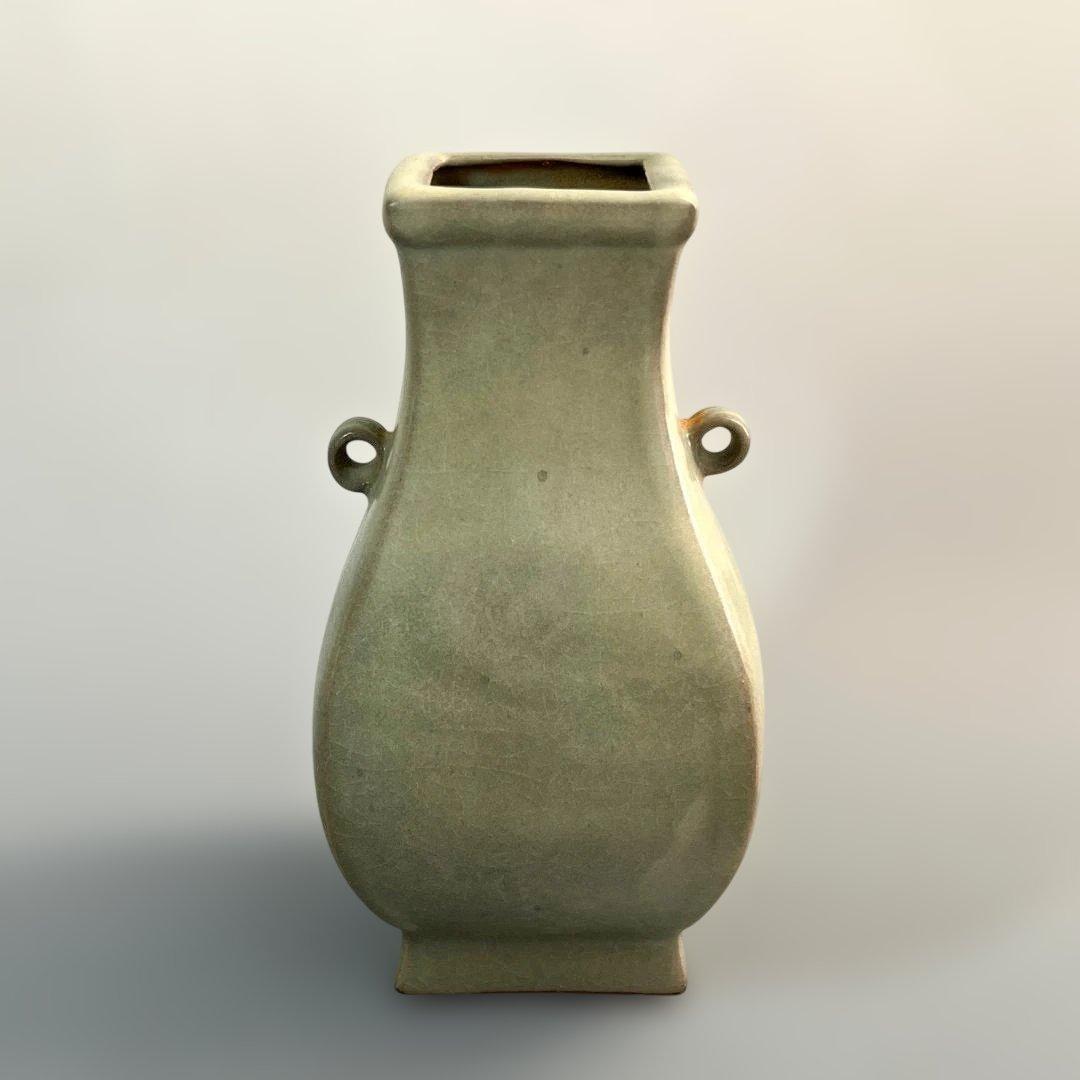 唐物 越州窯 青磁瓶 中国美術 古玩 SH89