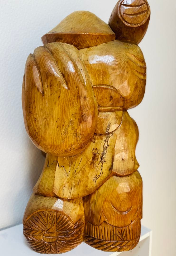 木彫り 大黒天 大型70cm