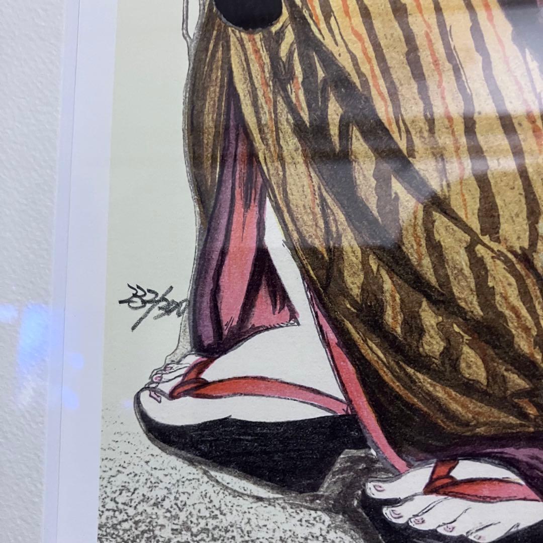 竹久夢二 黒船屋 日芸版画院 234/300 限定 木版画