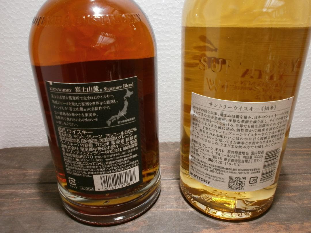富士山麓 & 知多 ウイスキーセット 700ml
