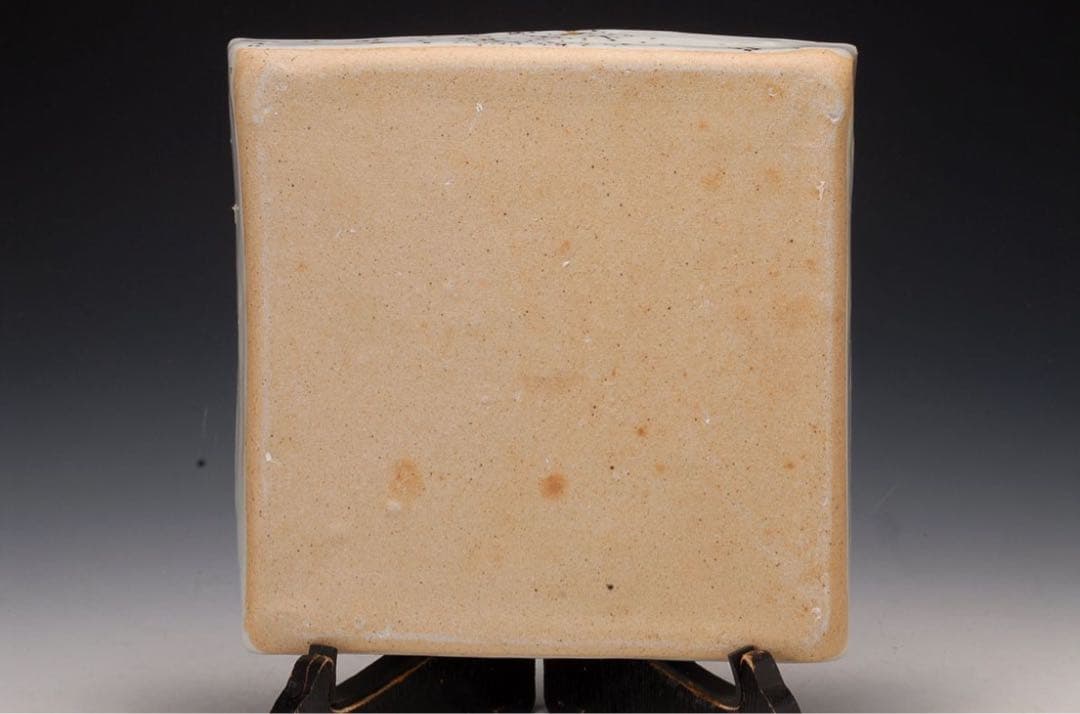 作家物 辰砂角皿 検）河井寛次郎 陶器 陶芸 皿 角皿 民藝 民芸 骨董 壺