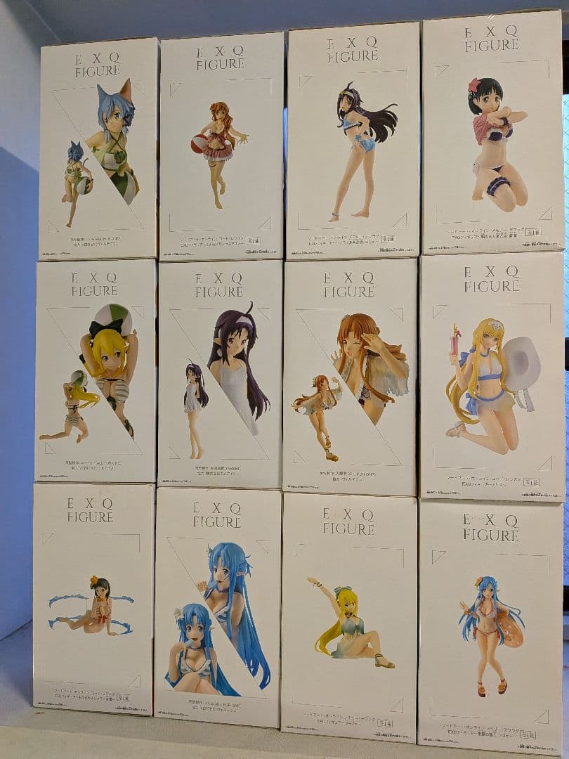 ①【EXQ FIGURE 12個】ソードアート・オンライン　SAO フィギュア