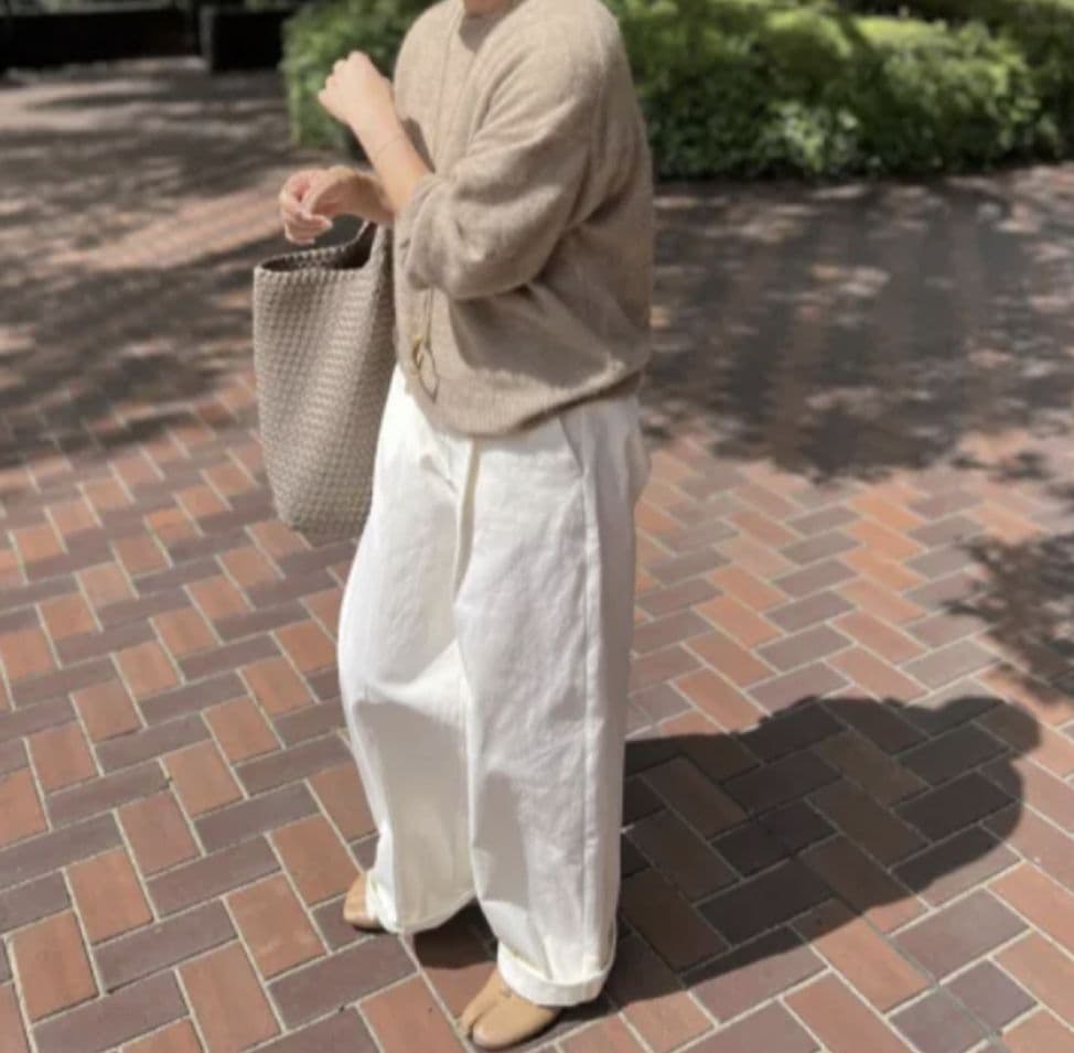 JULYNINE チノパン 　アッシュホワイト S