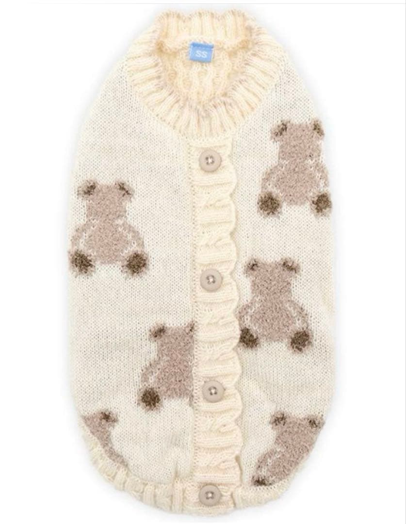 ペットパラダイス　苺フリルニット　くま　　もこもこニット　★新品未使用★