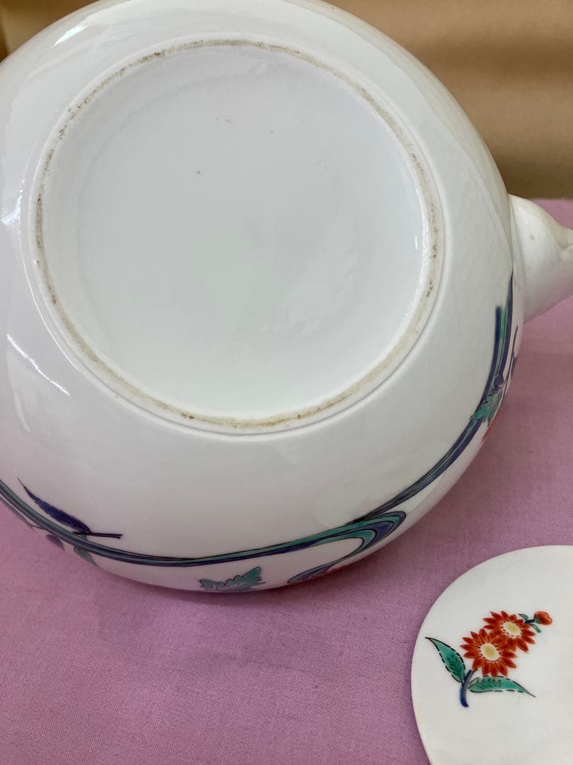 濁手　菊花文銚子