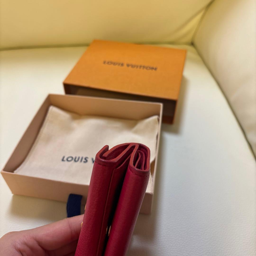 LOUIS VUITTON ピンク 三つ折り財布