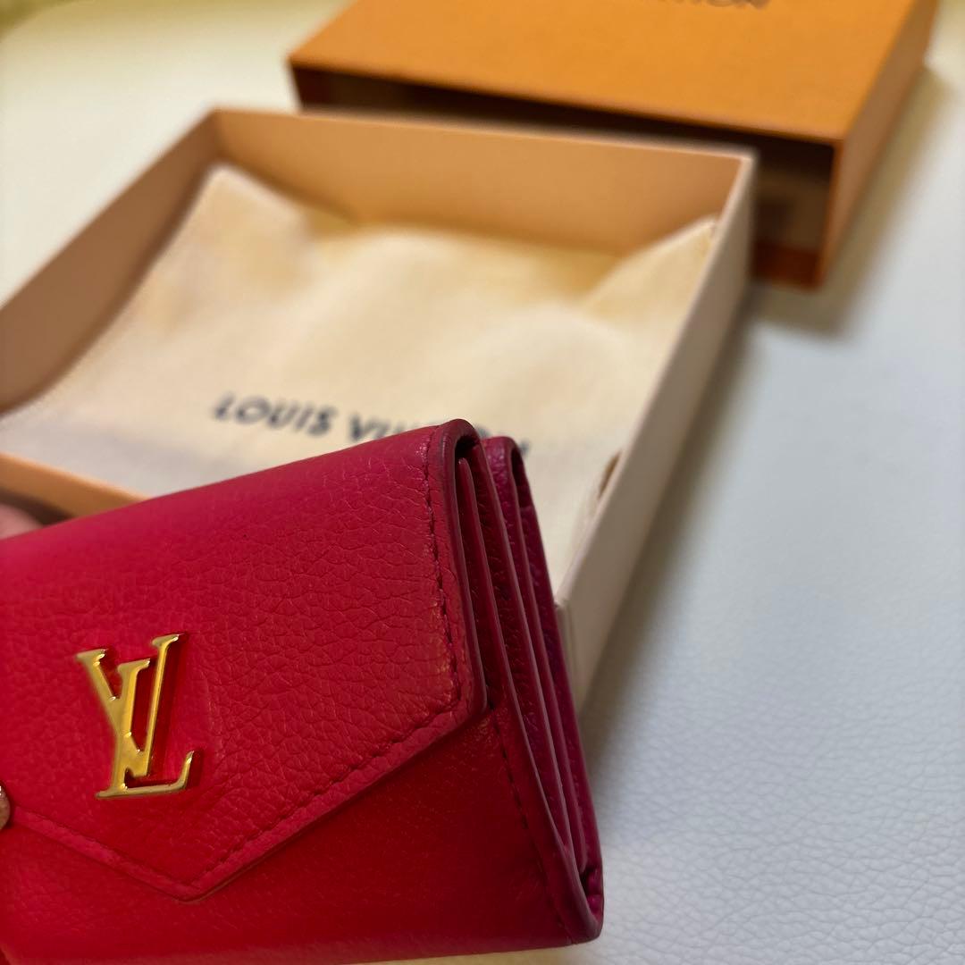 LOUIS VUITTON ピンク 三つ折り財布