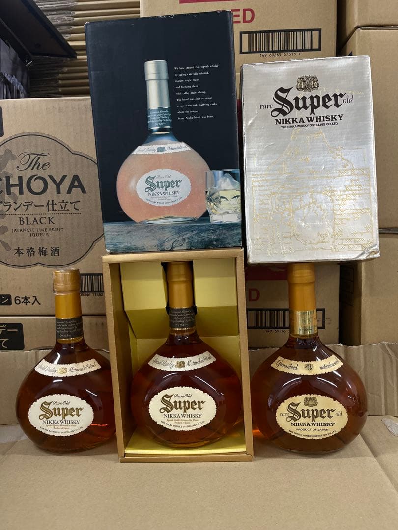 ニッカWHISKY Super old750ml 43%3本セット（２本箱付き）