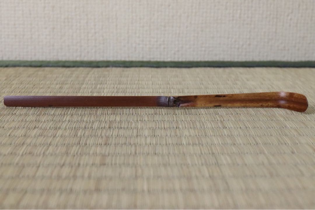 惺斎 自作茶杓 銘 虫の音 共箱 共筒