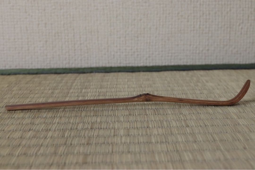 惺斎 自作茶杓 銘 虫の音 共箱 共筒