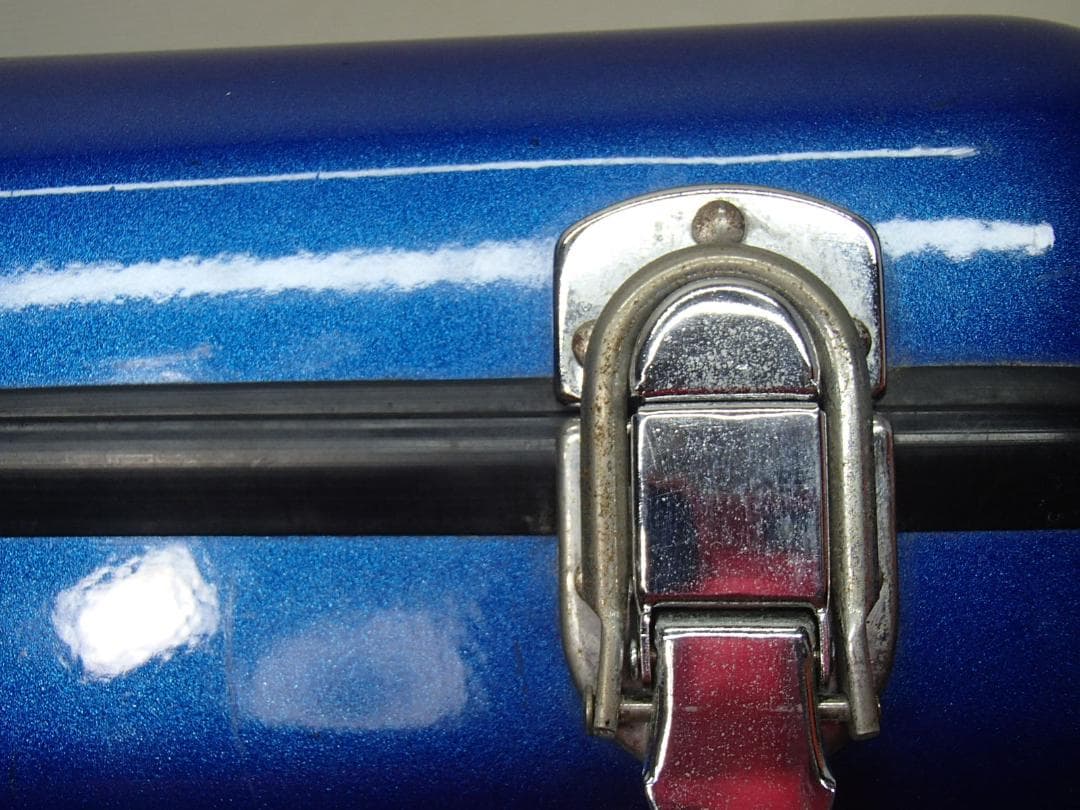 トランペットケース メタリックブルー