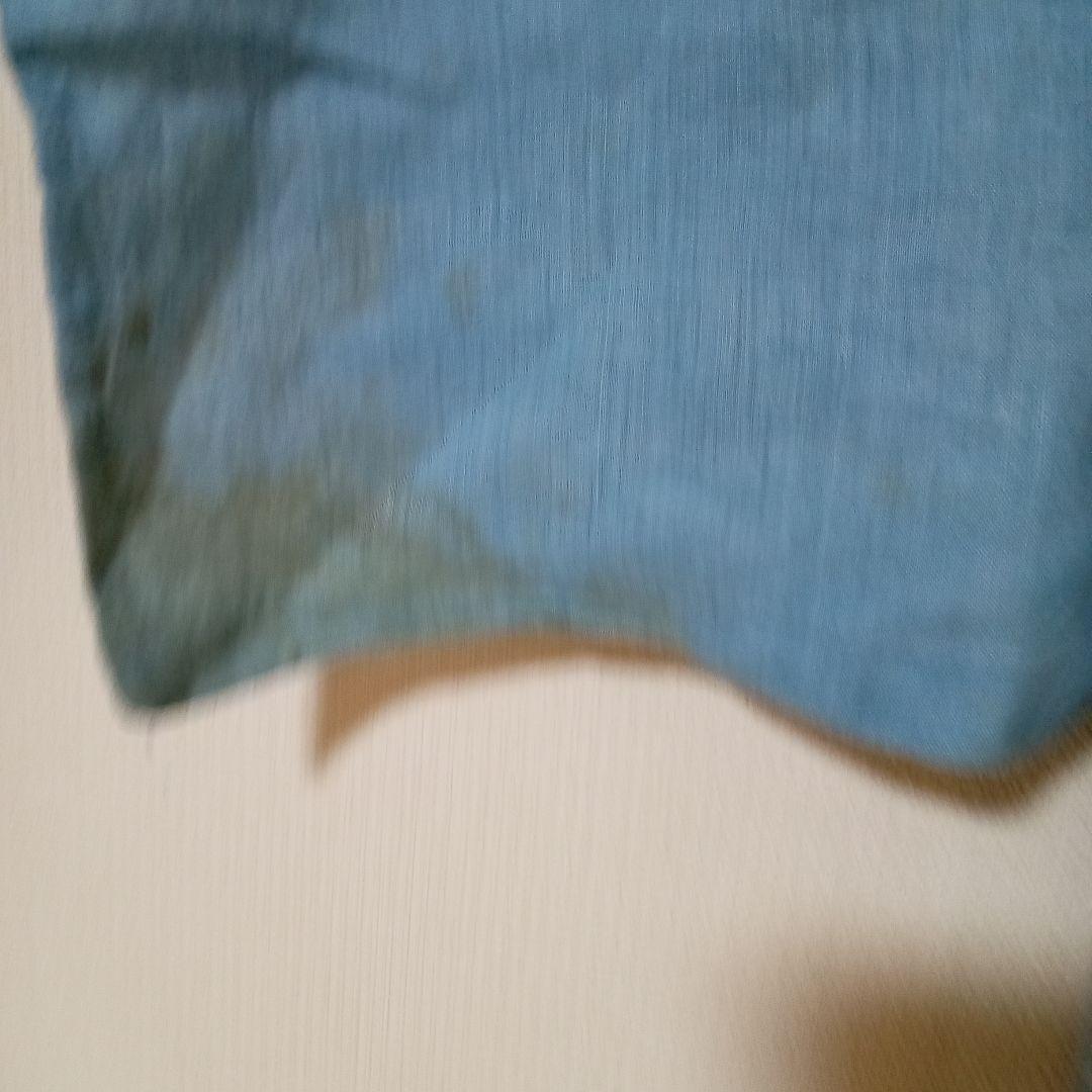 藍染め古布　赤穂浅野家家紋付　藍染め古着　ボロ藍染　藍染め　家紋付　藍染めハギレ