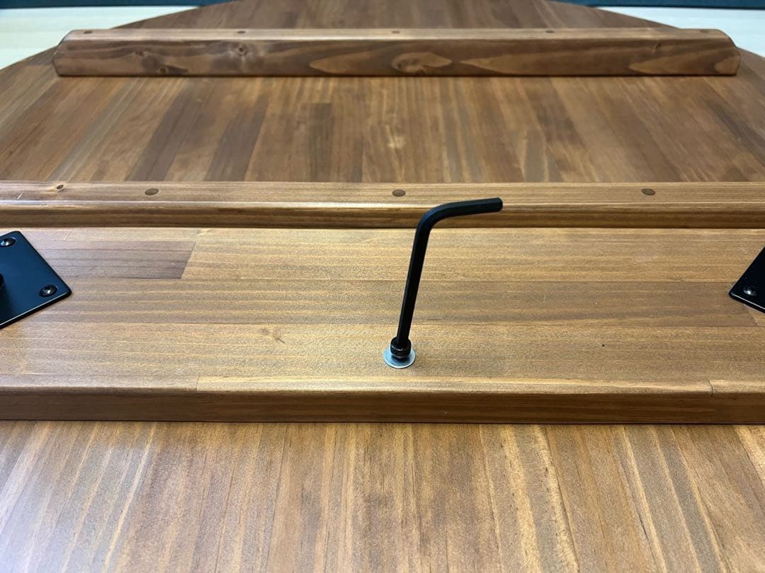 【オーダー】 テーブル 正方形 80cm パイン ウォルナット調 ボルト連結脚