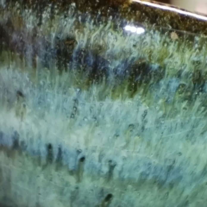 [未使用] 岡本研作 酒津焼 抹茶碗 / 六代目 / 皇室献上窯