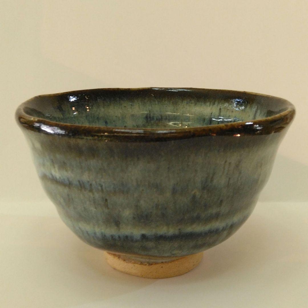 [未使用] 岡本研作 酒津焼 抹茶碗 / 六代目 / 皇室献上窯