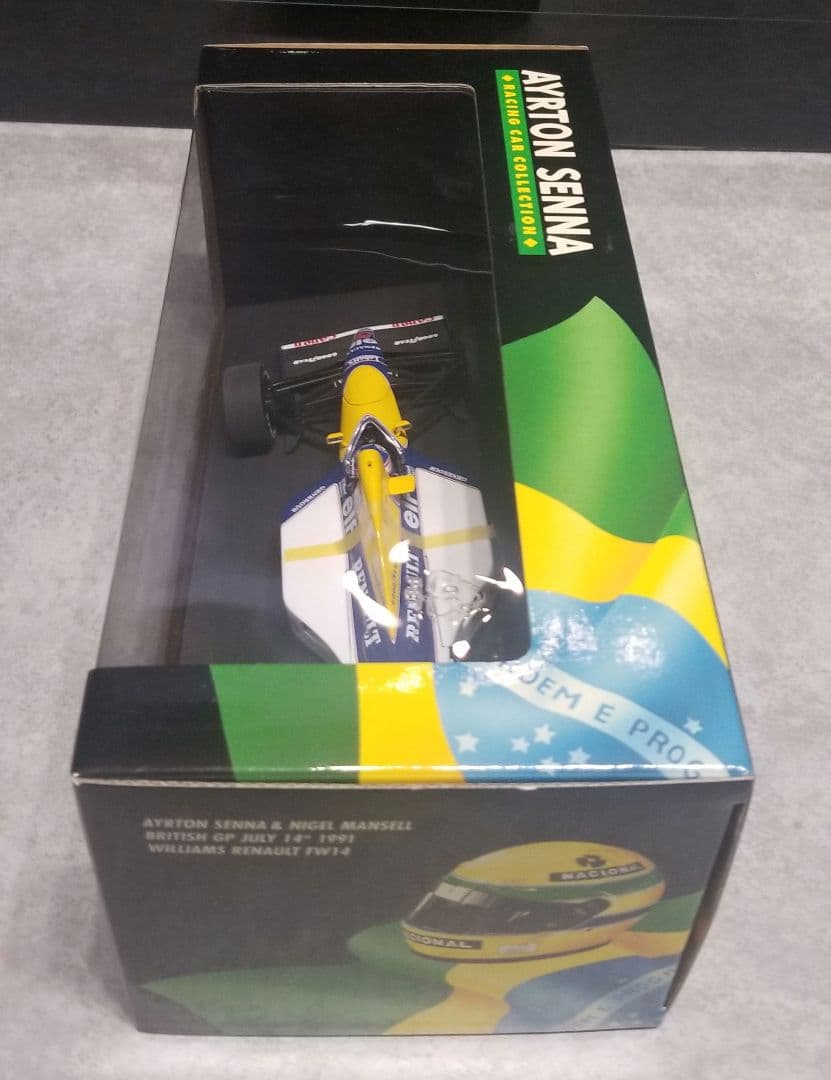 【レア】ミニチャンプス　1/18 ウィリアムズ FW14 マンセルライドオンセナ