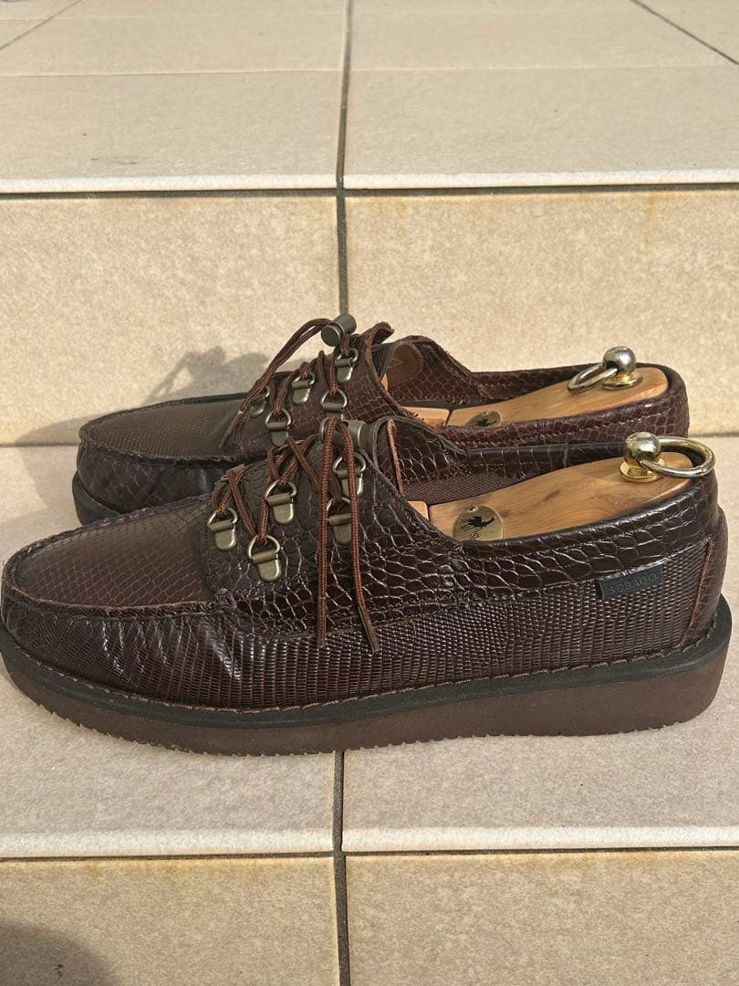 エンジニアードガーメンツ SEBAGO overlap DK brown