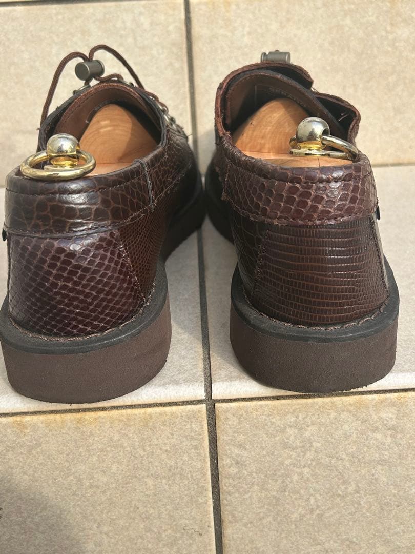 エンジニアードガーメンツ SEBAGO overlap DK brown