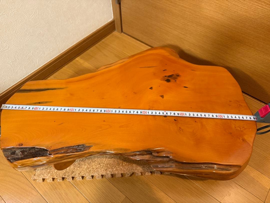 欅製　テーブル　1枚天板　天厚4.5㎝　花台　香炉　飾り台