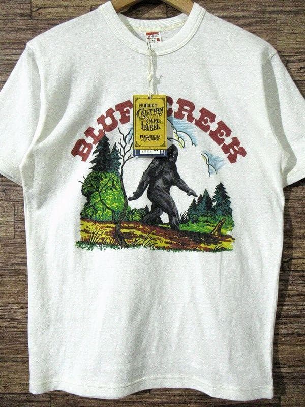 新品 フリーホイーラーズ 50s 半袖 ビッグフット 染み込み Tシャツ 白 M