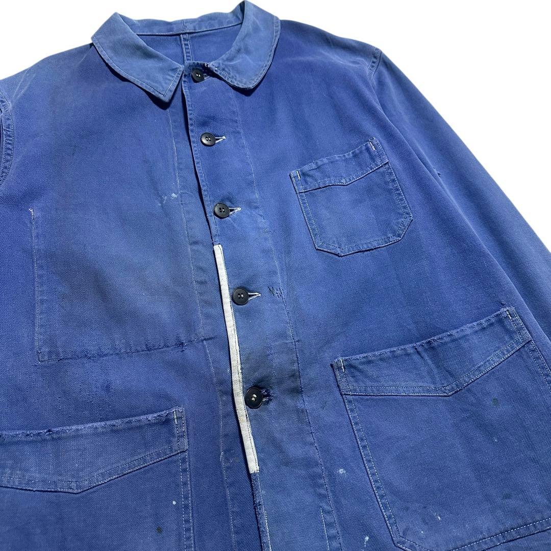 60s フレンチワークジャケット コットンツイル　ユーロワーク ビンテージ