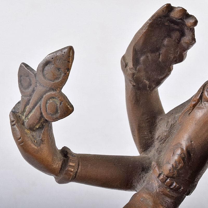 仏教美術　古銅　ヴィシュヌ神像　チベット仏　仏像　置物　V　R9035