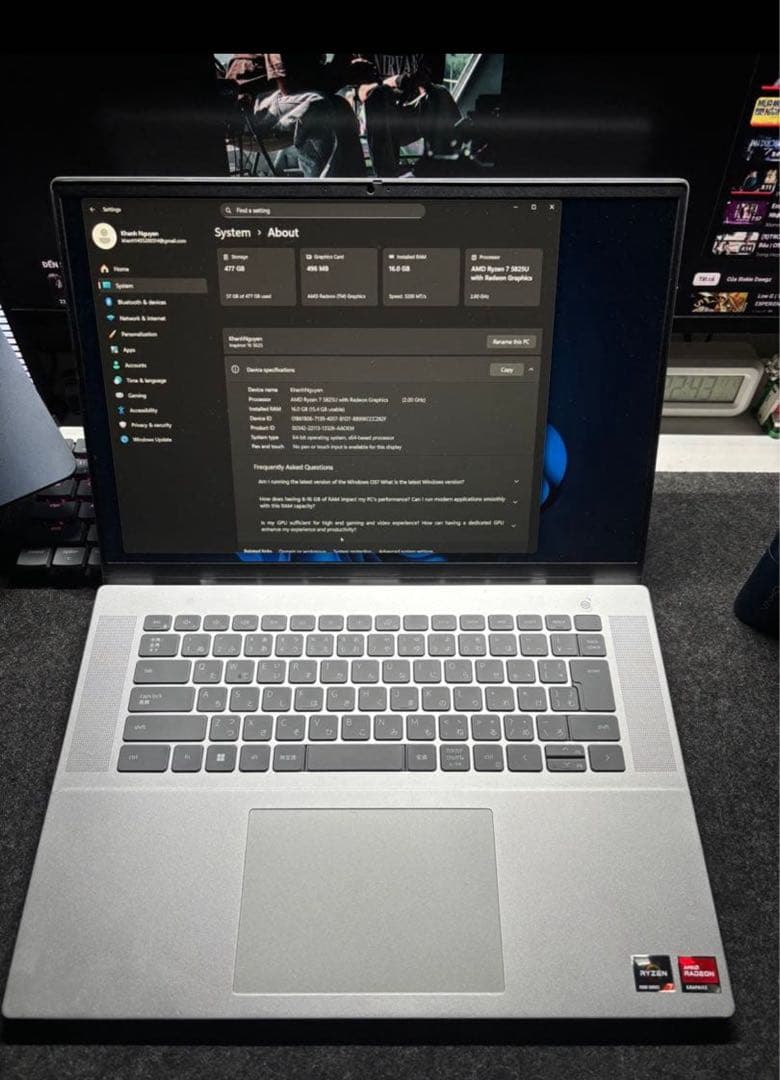 Dell Inspiron 16 5625 シルバー