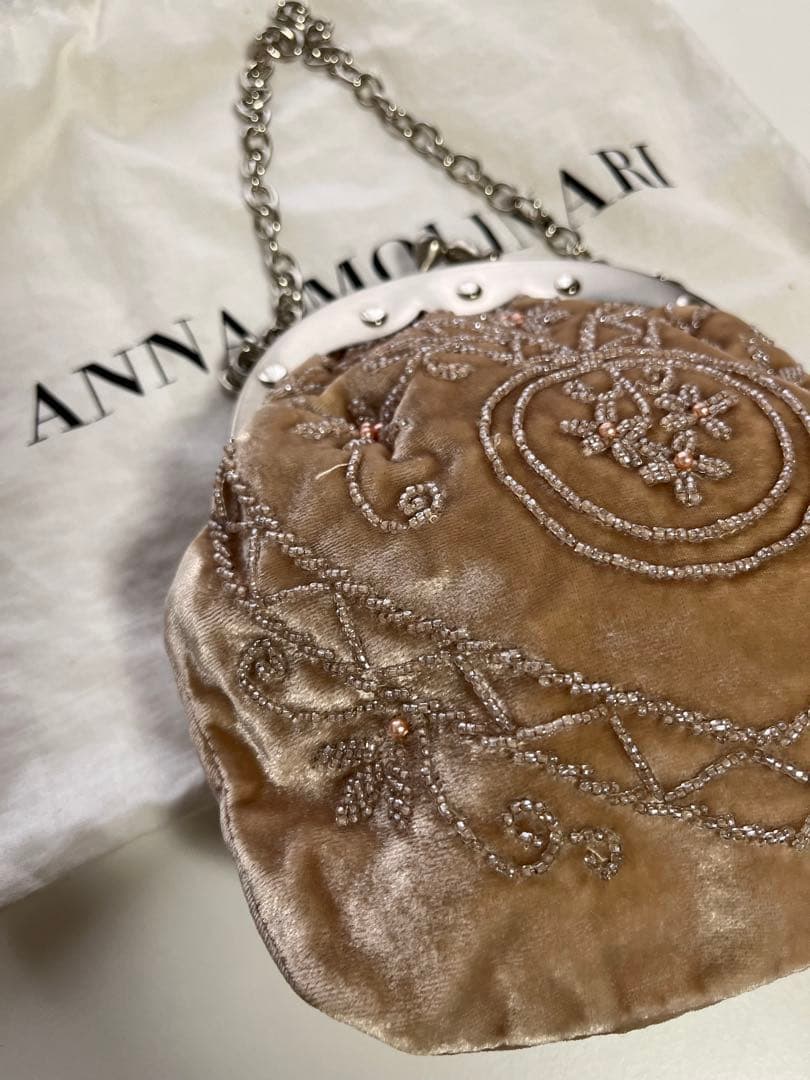即配送 ANNA MOLINARI 未使用 パーティーバッグ 定価15万
