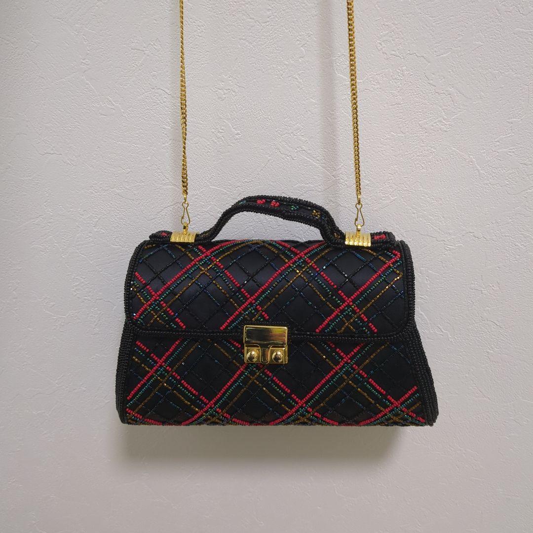 【検査証付き】LUMY はしもと ビーズバッグ パーティーバッグ