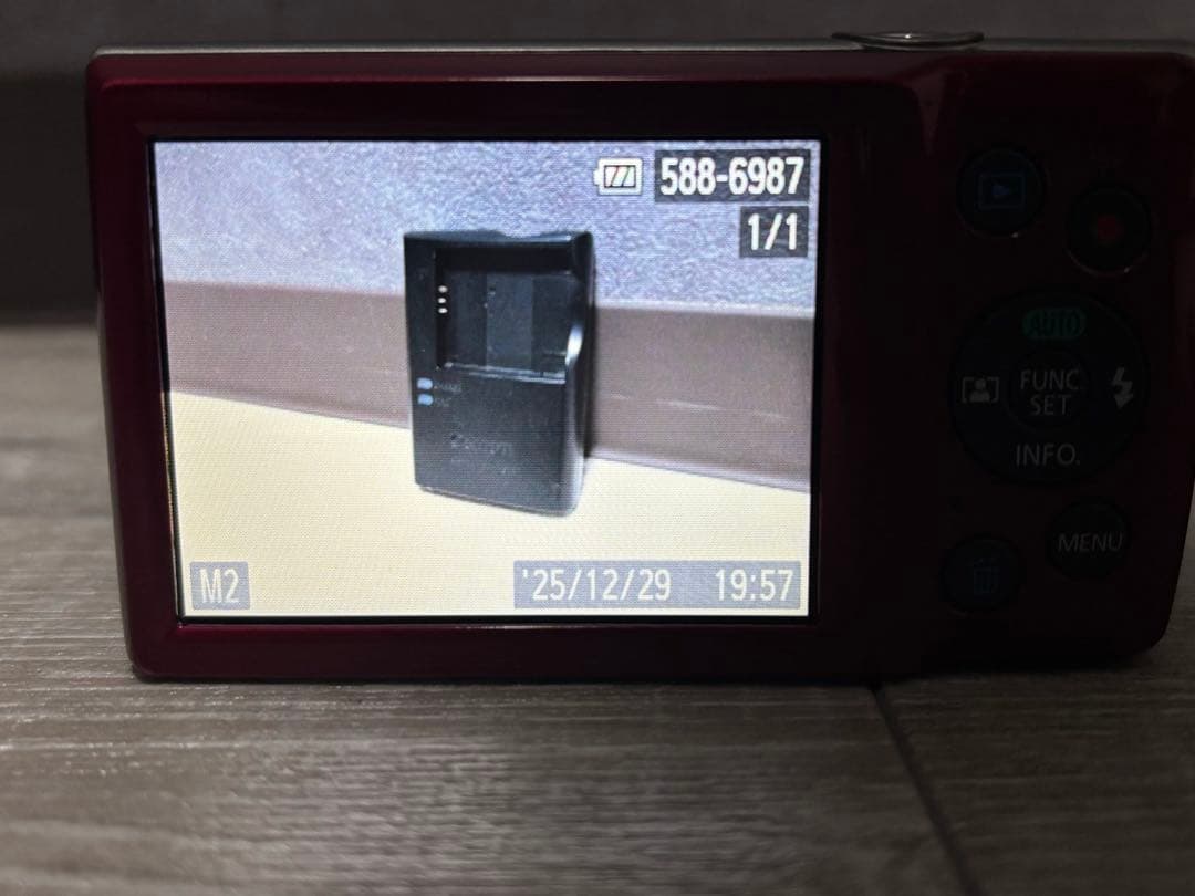 Canon IXY180レッドコンパクトデジタルカメラ