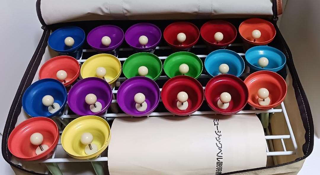 【レトロ】　ウチダ ミュージックベル　ハンドベル　内田洋行　20本セット