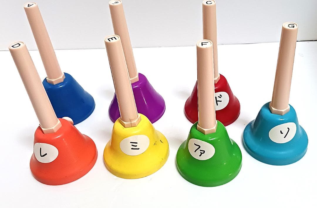 【レトロ】　ウチダ ミュージックベル　ハンドベル　内田洋行　20本セット