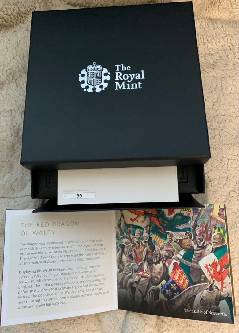 トップ人気❗️クィーンズビースト　レッドドラゴン5oz 銀貨