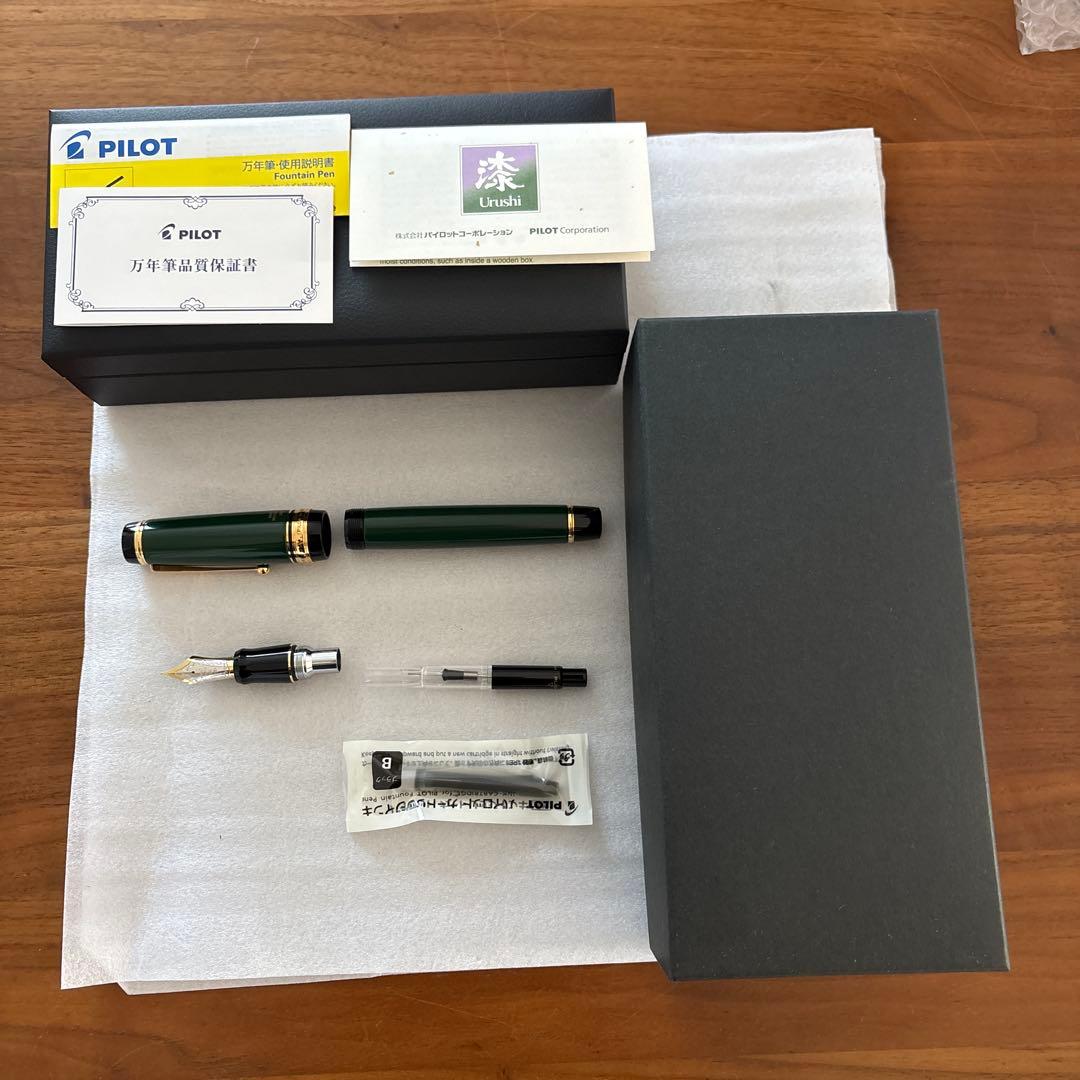 カスタム漆　丸善日本橋限定　Bニブ（長原氏により小太刀に変換）　万年筆