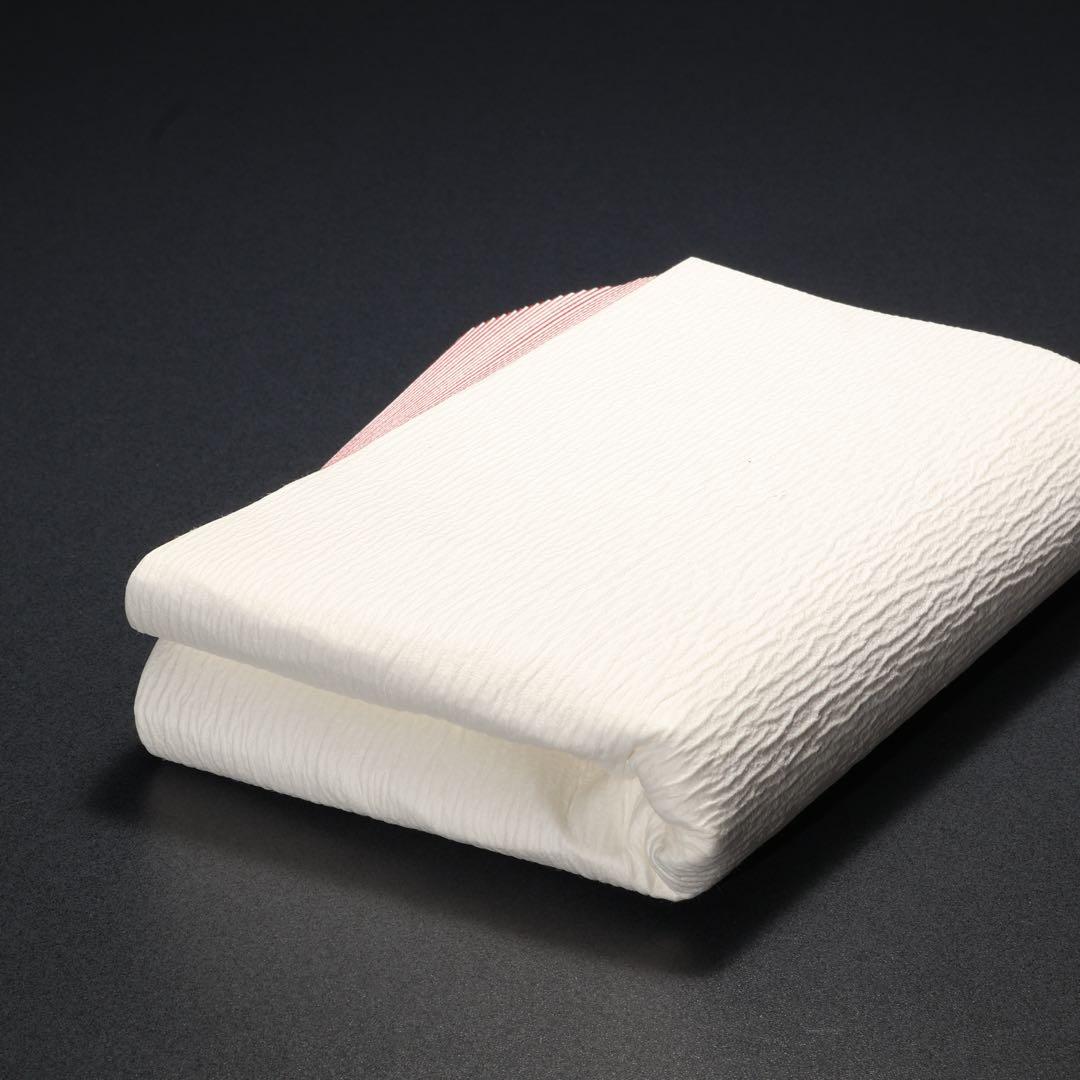 【茶道具】紙釜敷　檀紙　紅白　山崎吉左衛門　共箱　R1660