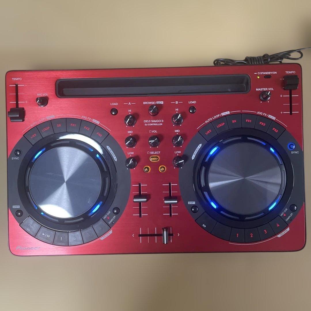 Pioneer DDJ-WEGO3 DJコントローラー レッド