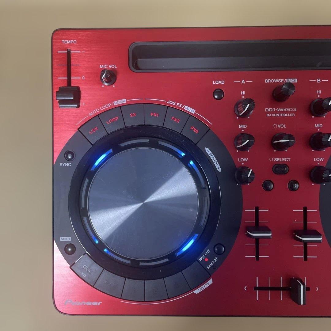 Pioneer DDJ-WEGO3 DJコントローラー レッド