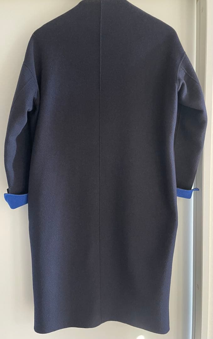 ENFOLD ウールリバーノーカラーコート