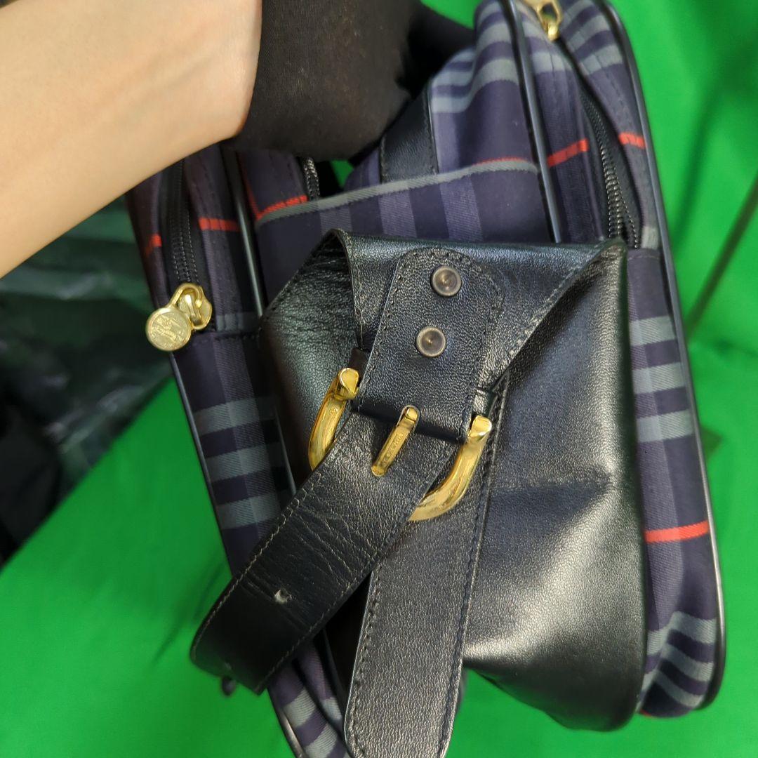 バーバリー　ボストンバッグ　希少デザイン　ヴィンテージ