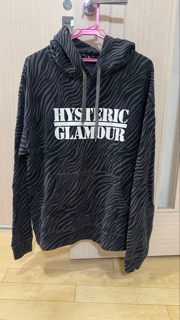 ヒステリックグラマー　ゼブラ　ロゴ　パーカー