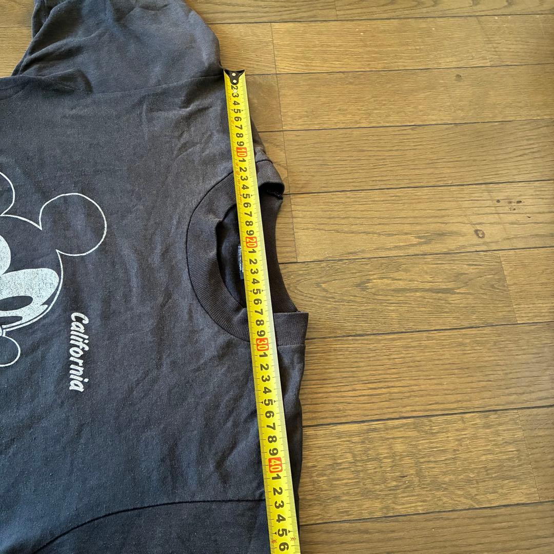 80s　ミッキー　Tシャツ　両面プリント　USA製　disney　90s
