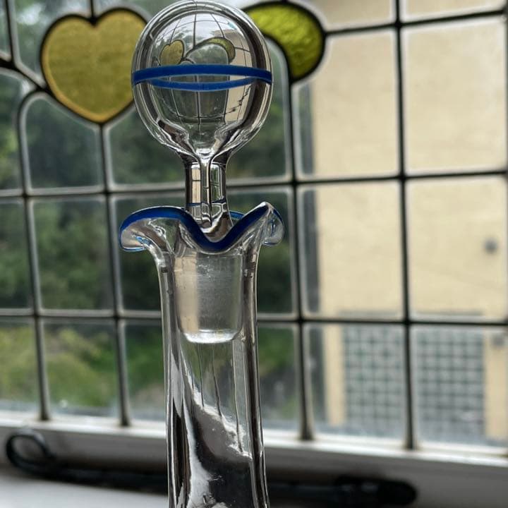 フランスアンティーク デキャンタとグラス2個